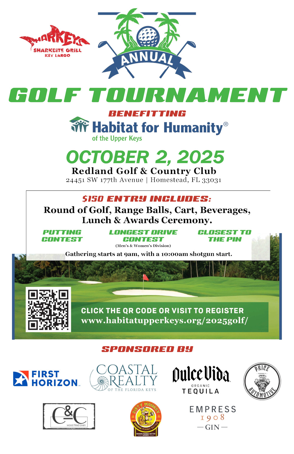Golf tournament poster Golf tournament information poster